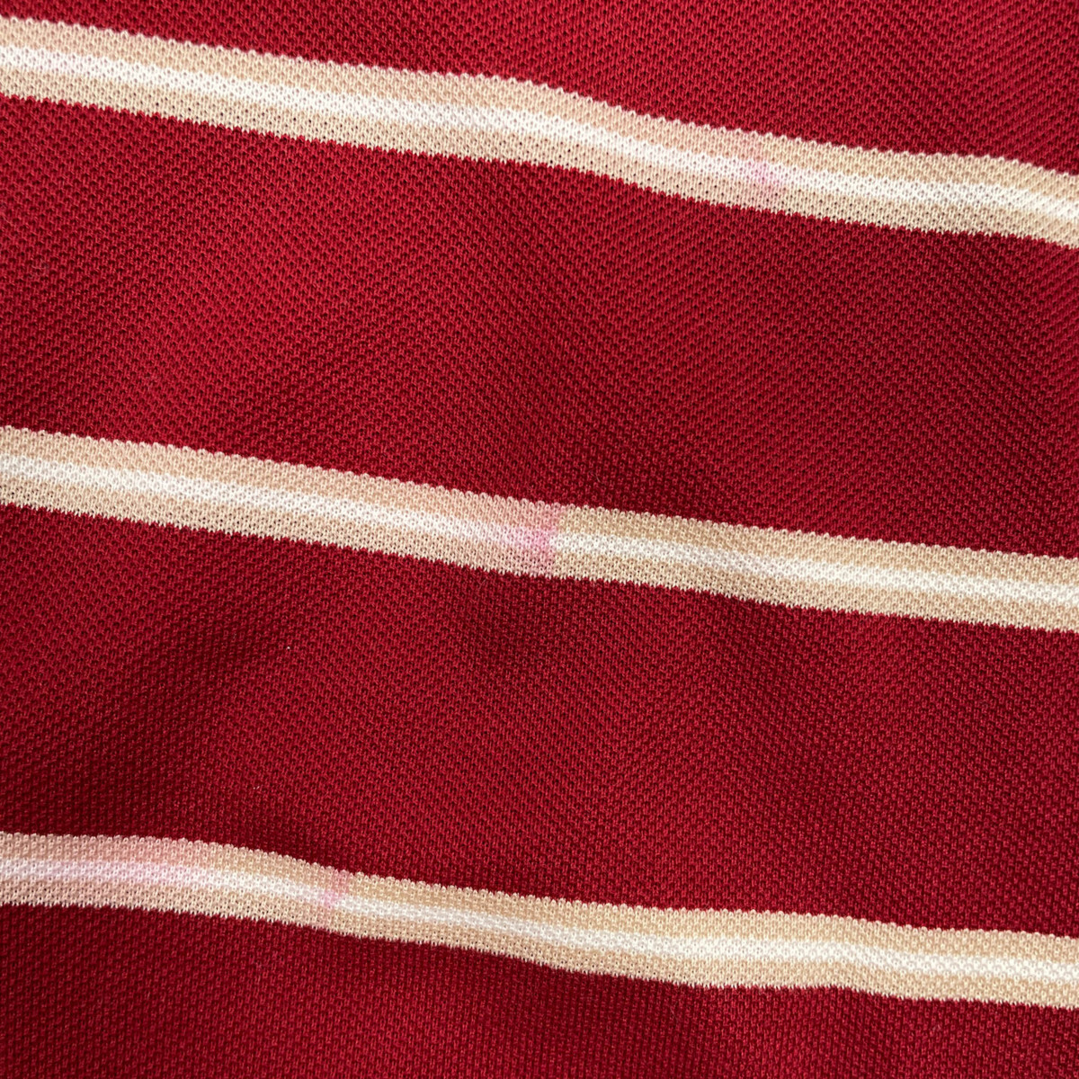 McGREGOR マックレガー ロゴ刺繍入り ボーダー 半袖 ポロシャツ Lサイズ / 赤 レッド 系 メンズ 紳士_画像10