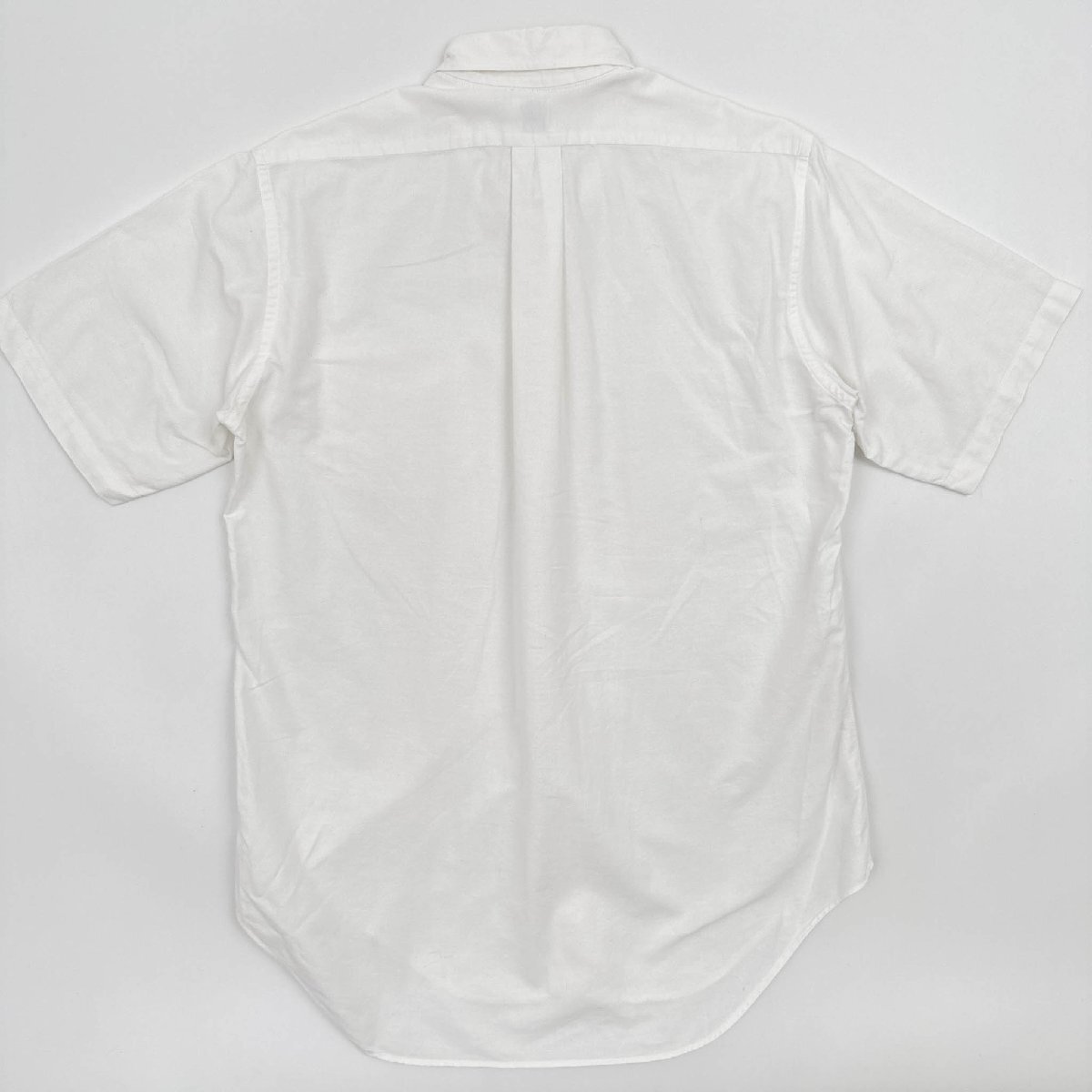 NEWYORKER ニューヨーカー ボタンダウン BD 半袖 オックスフォードシャツ ワイシャツ ( 39 )/ 白 ホワイト メンズ 紳士 ビンテージ 日本製_画像9