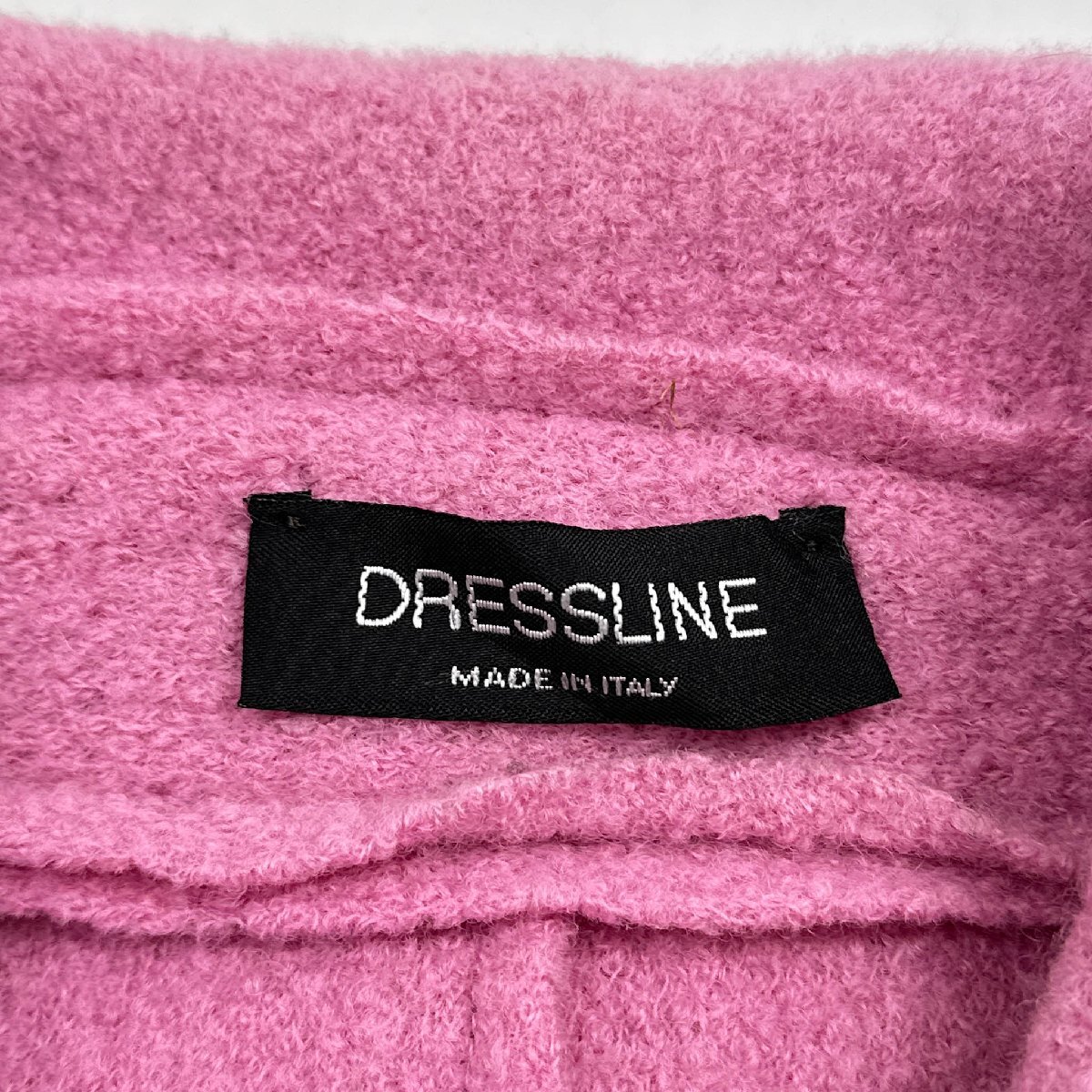 イタリア製◆DRESSLINE ドレスライン リボン ビーズ デザイン ウール ジャケット レディース/サイズ S/ピンク/レトロ_画像5