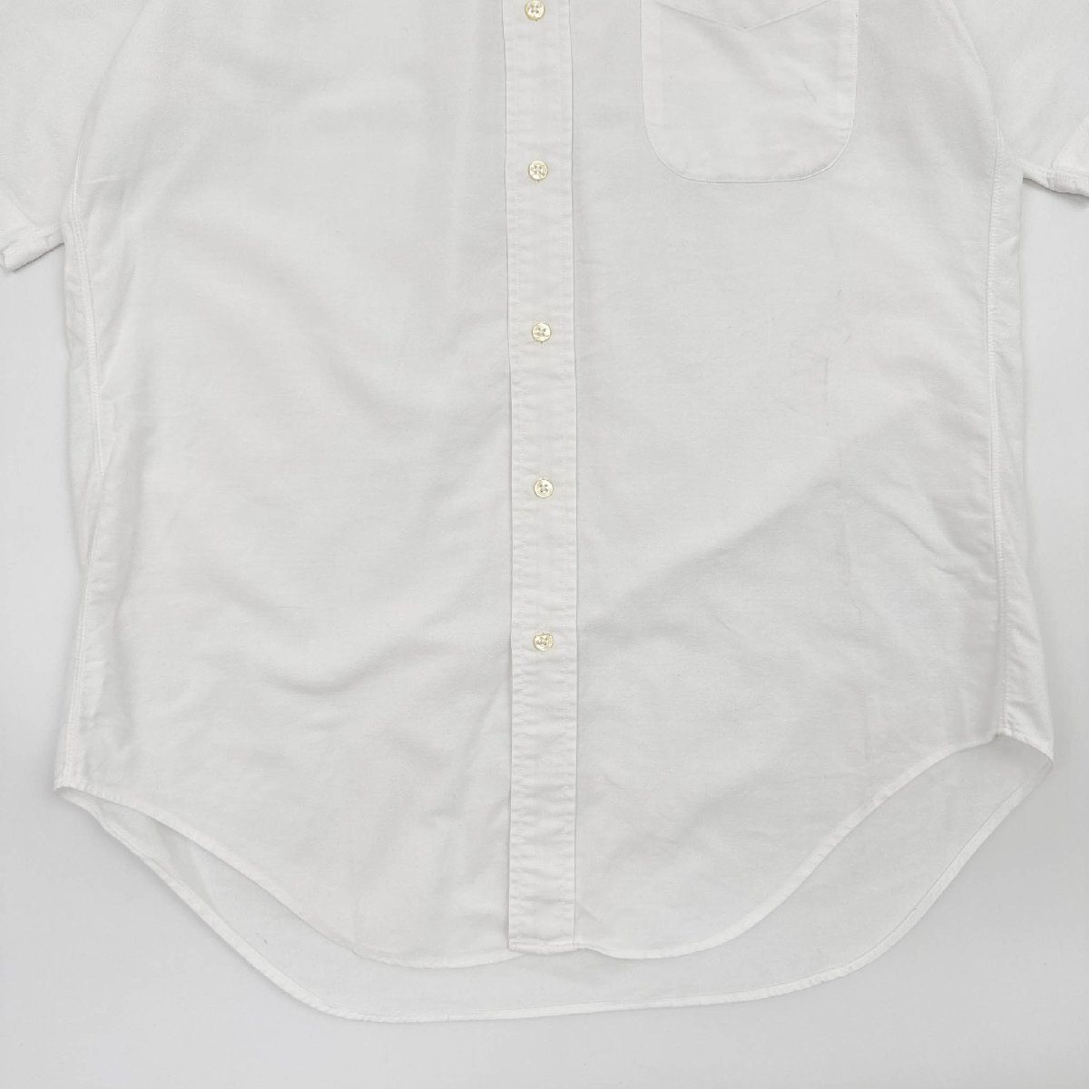 NEWYORKER ニューヨーカー ボタンダウン BD 半袖 オックスフォードシャツ ワイシャツ ( 39 )/ 白 ホワイト メンズ 紳士 ビンテージ 日本製_画像6
