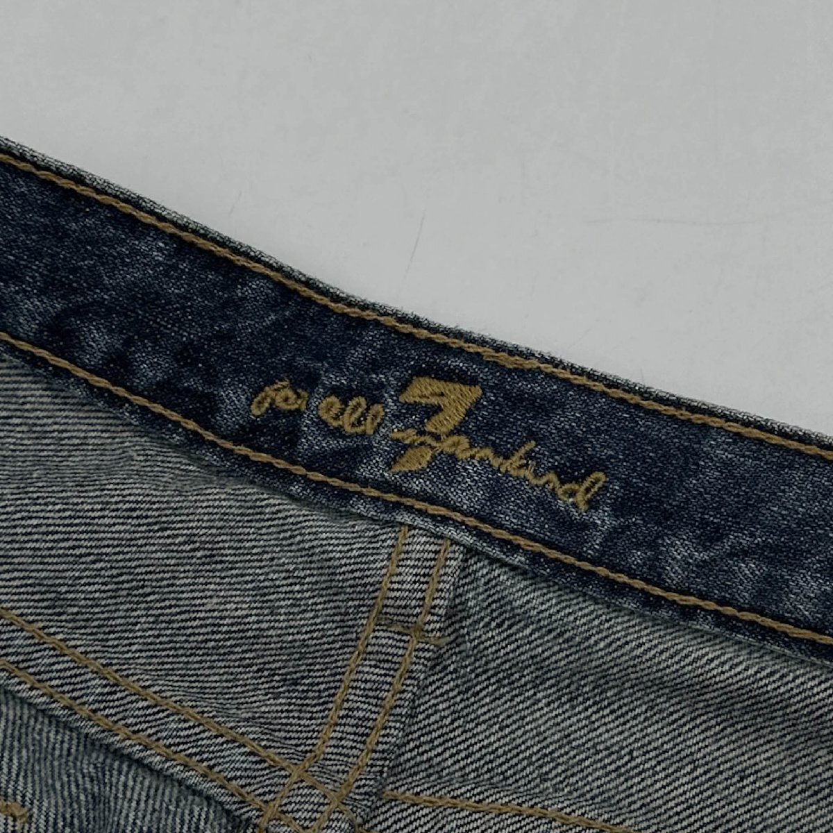 USA製◆SEVEN FOR ALL MANKIND セブンフォーオールマンカインド ダメージ加工 デニム パンツ ジーンズ サイズ 31 /ボタンフライ/アメリカ製_画像6