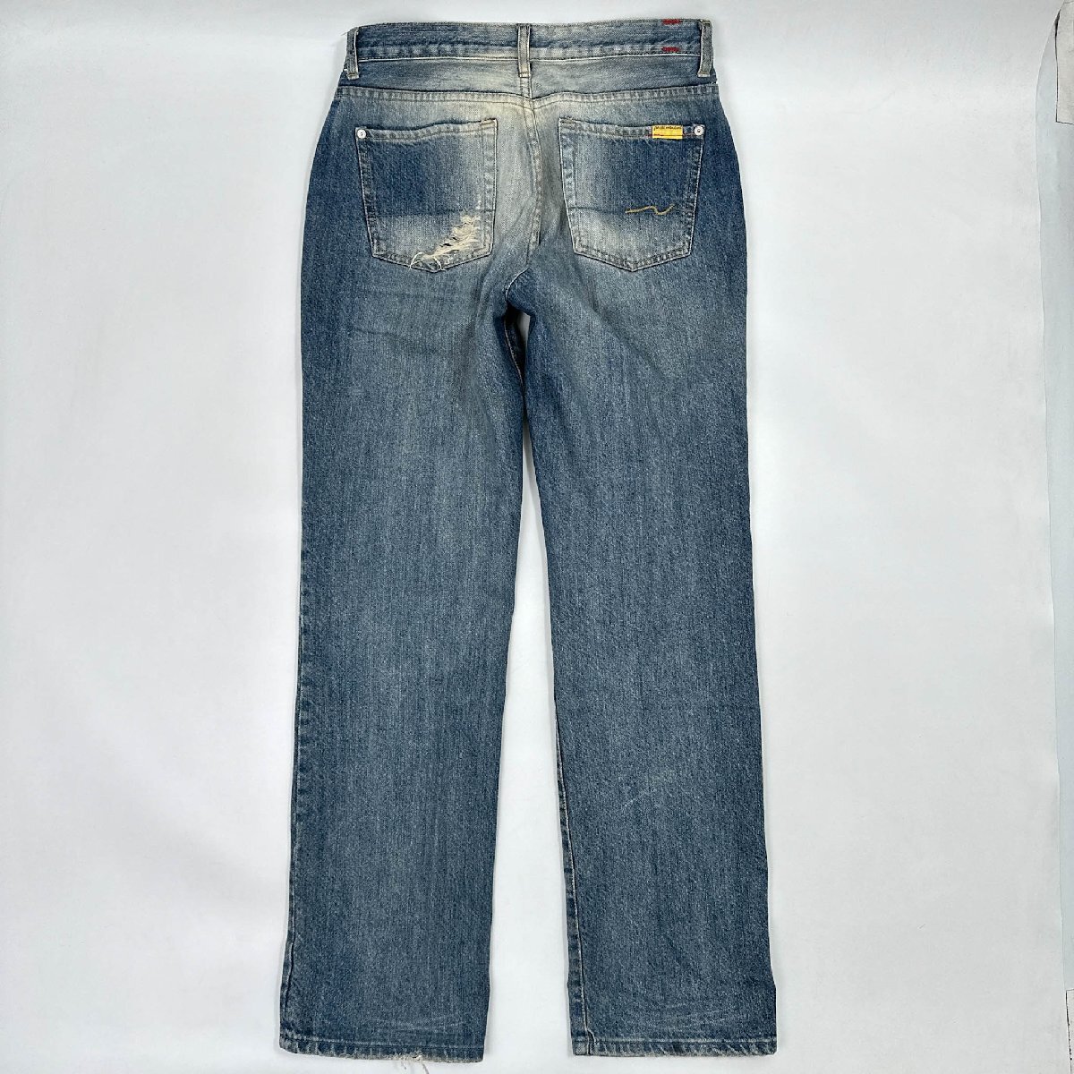 USA製◆SEVEN FOR ALL MANKIND セブンフォーオールマンカインド ダメージ加工 デニム パンツ ジーンズ サイズ 31 /ボタンフライ/アメリカ製_画像8