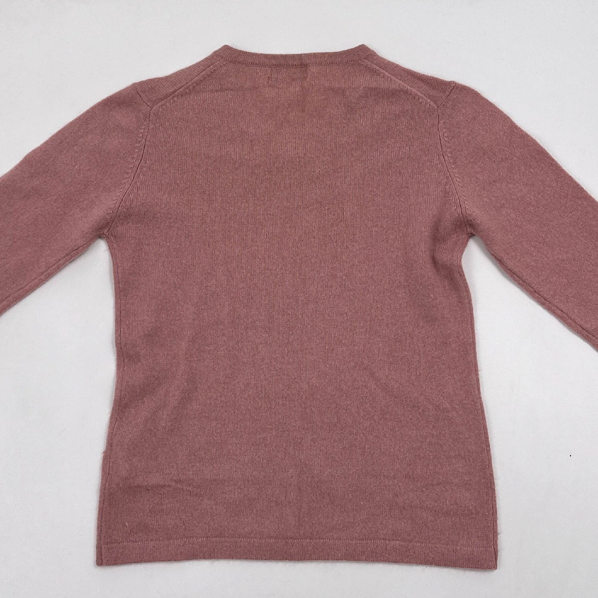 ピュアカシミヤ100％◆Josephin pure cashmere カシミアウール ニット セーター Vネック M/くすみピンク/レディース_画像7