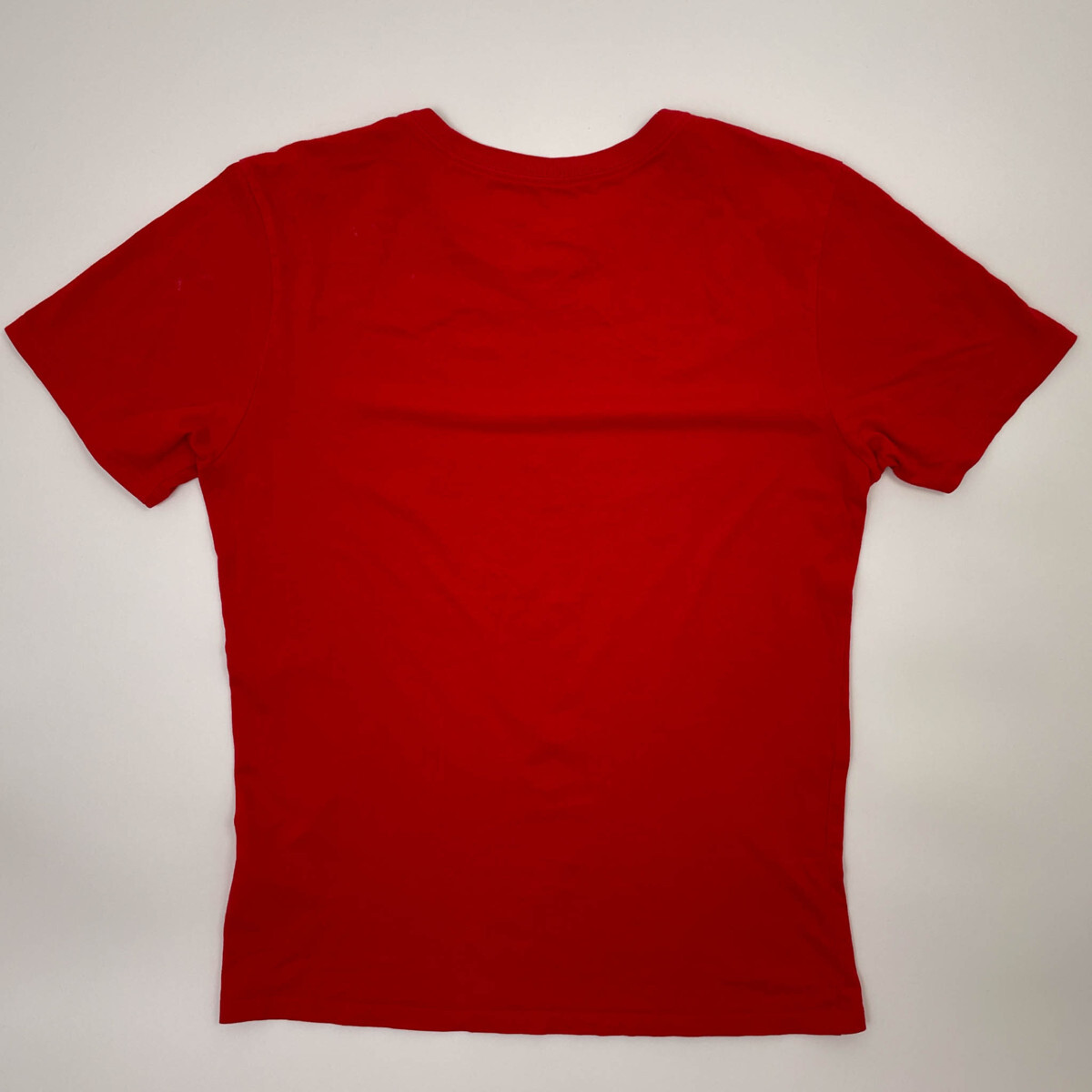 NIKE ナイキ THE NIKE TEE BIGロゴ プリント 半袖Tシャツ カットソー Mサイズ / 赤 レッド スポーツ 古着_画像6