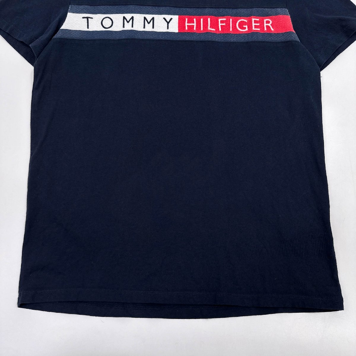 TOMMY HILFIGER トミーヒルフィガー フラッグ ロゴ デザイン 半袖Tシャツ カットソー M/ネイビー/メンズ_画像6
