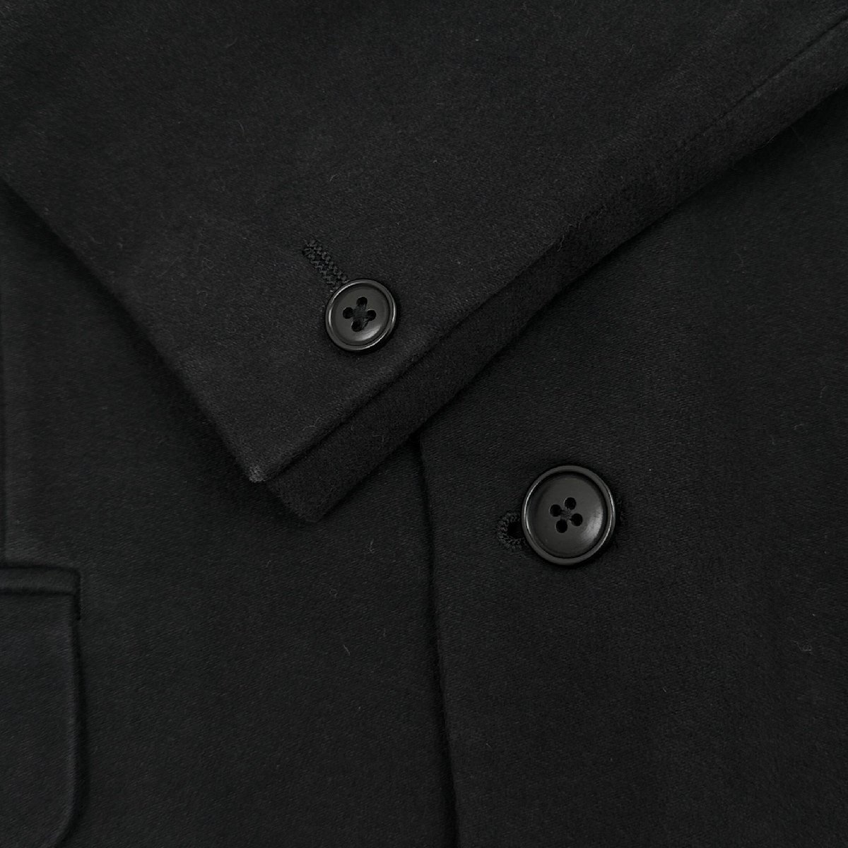 International Gallery BEAMS ビームス モールスキン テーラードジャケット サイズ 46 / 黒 ブラック メンズ 日本製_画像4
