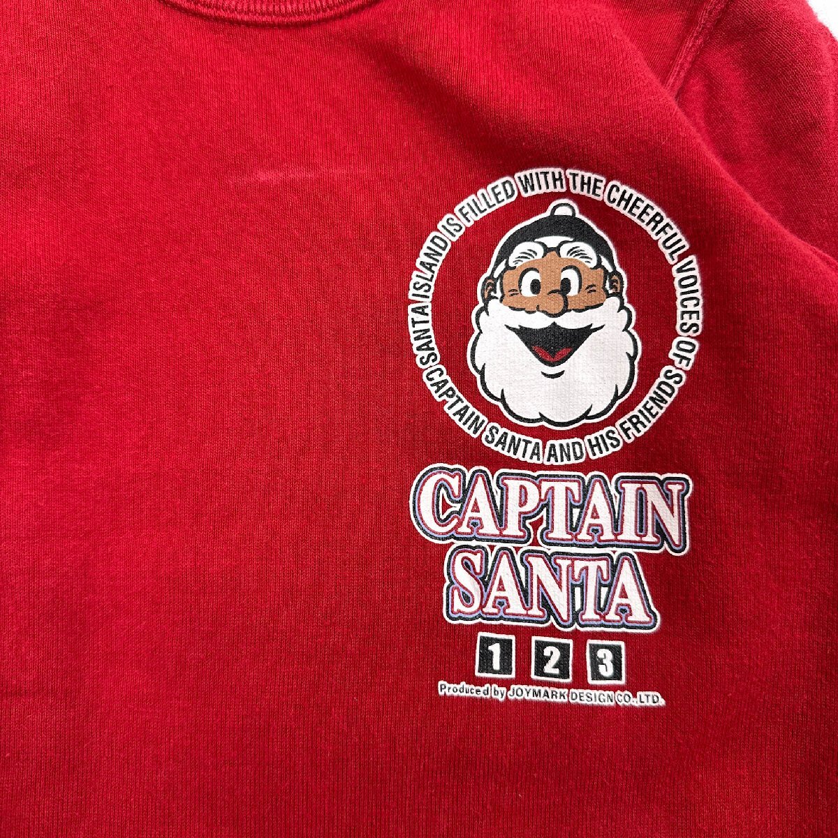 CAPTAIN SANTA キャプテンサンタ プリントデザイン ロンパース 赤ちゃん服 サイズ80/レッド系/ベビー服 ベビーグッズ ジョイマークデザイン_画像3