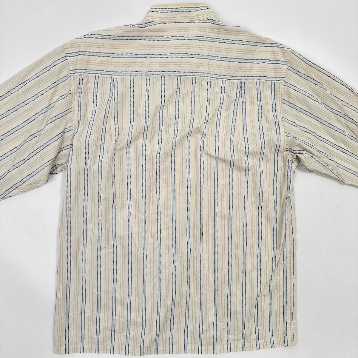 PAGELO Pajero полоса частота цвет рубашка с длинным рукавом M размер / оттенок бежевого мужской джентльмен Anne jero