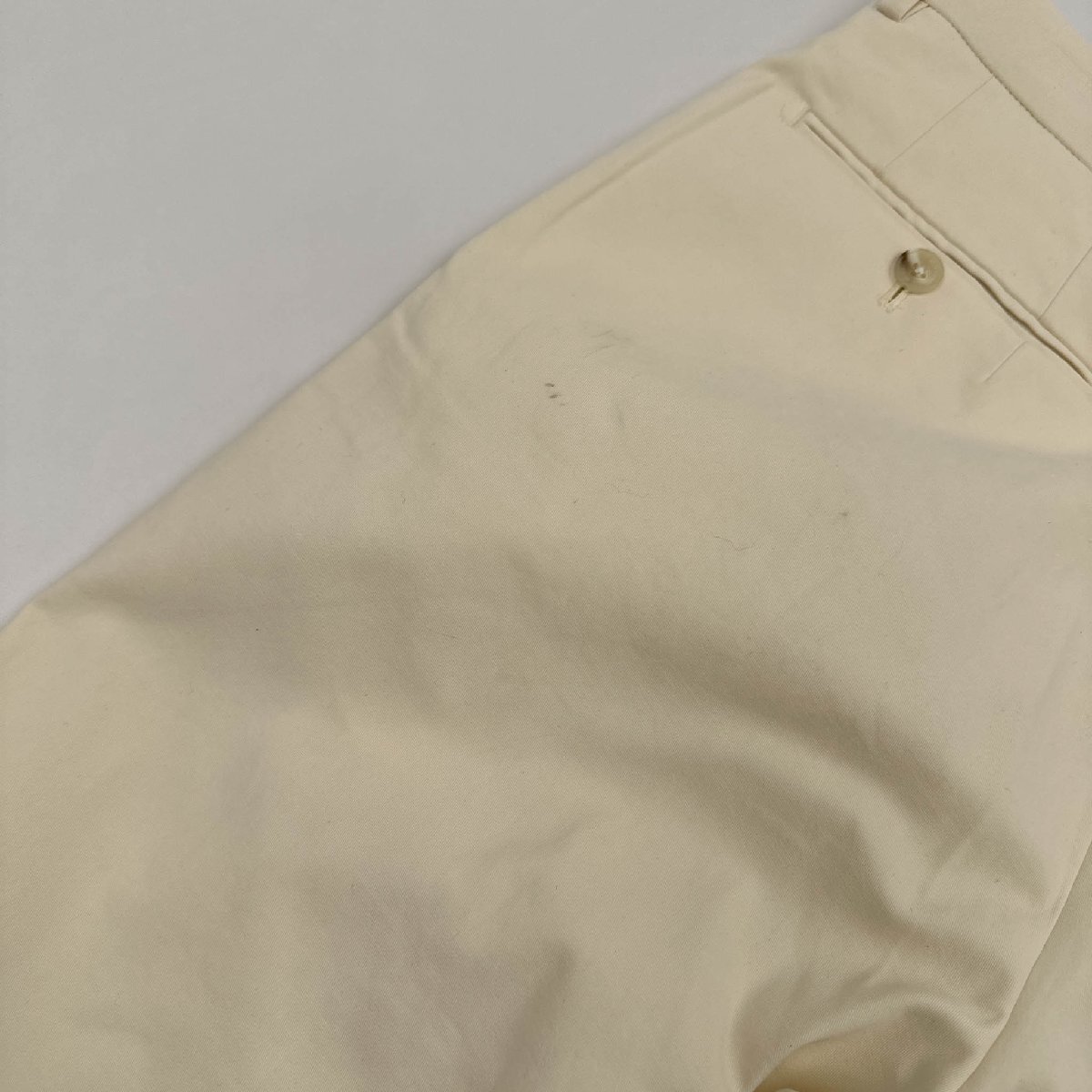 BURBERRY LONDON Burberry хлопок слаксы брюки низ размер 79/ слоновая кость / мужской / три . association / сделано в Японии 