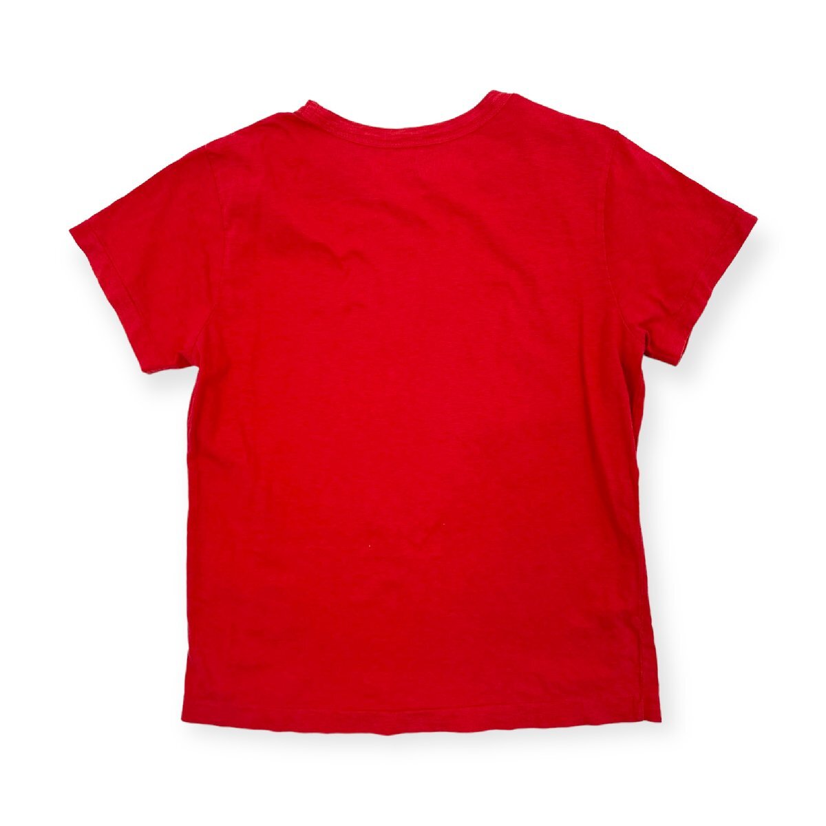 45rpm フォーティファイブアールピーエム プリント 半袖 Tシャツ カットソー サイズ 3/くすみレッド 系 日本製_画像5