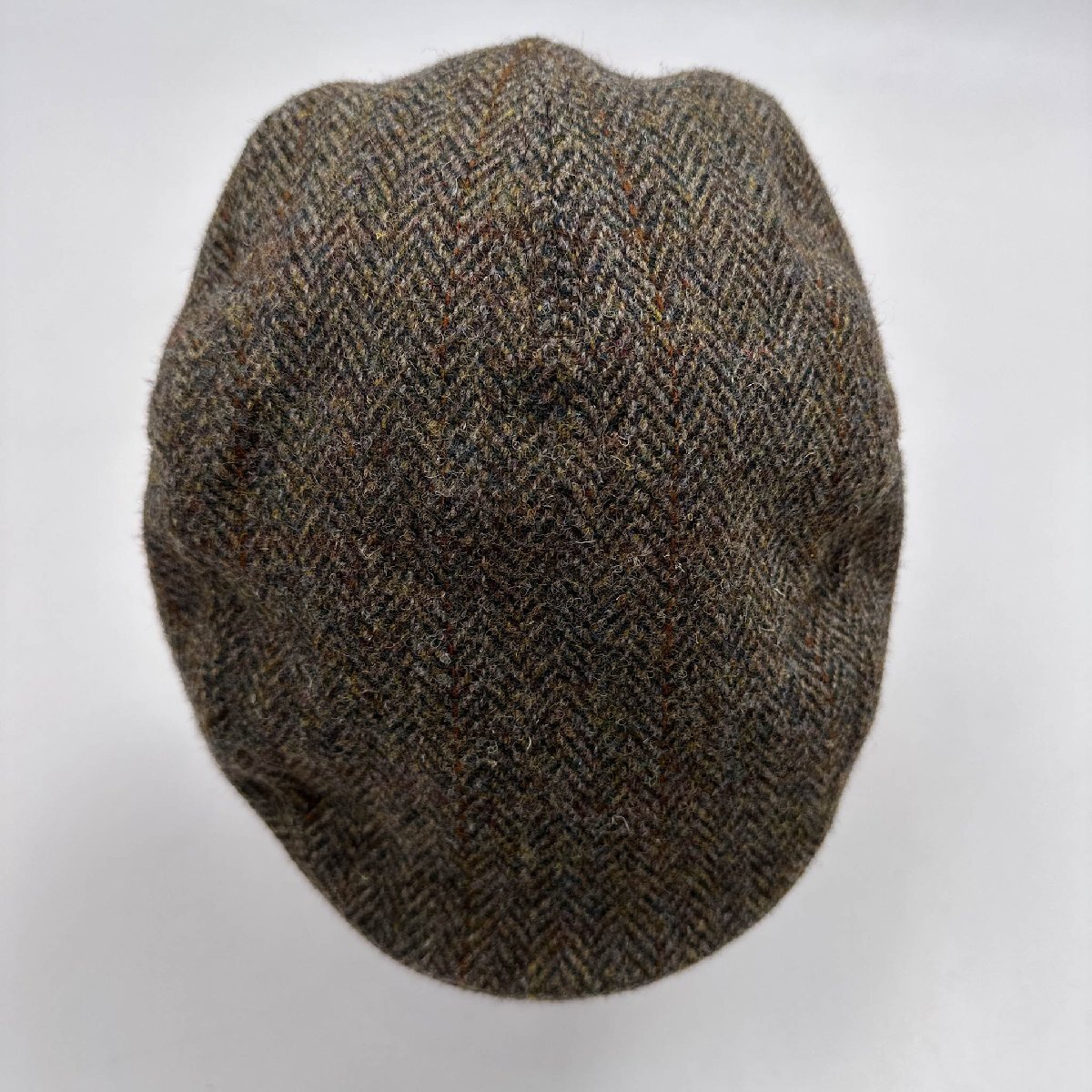 THE SCOTCH HOUSE スコッチハウス Harris Tweed チェック柄 ウール ハンチング 帽子 キャップ_画像5