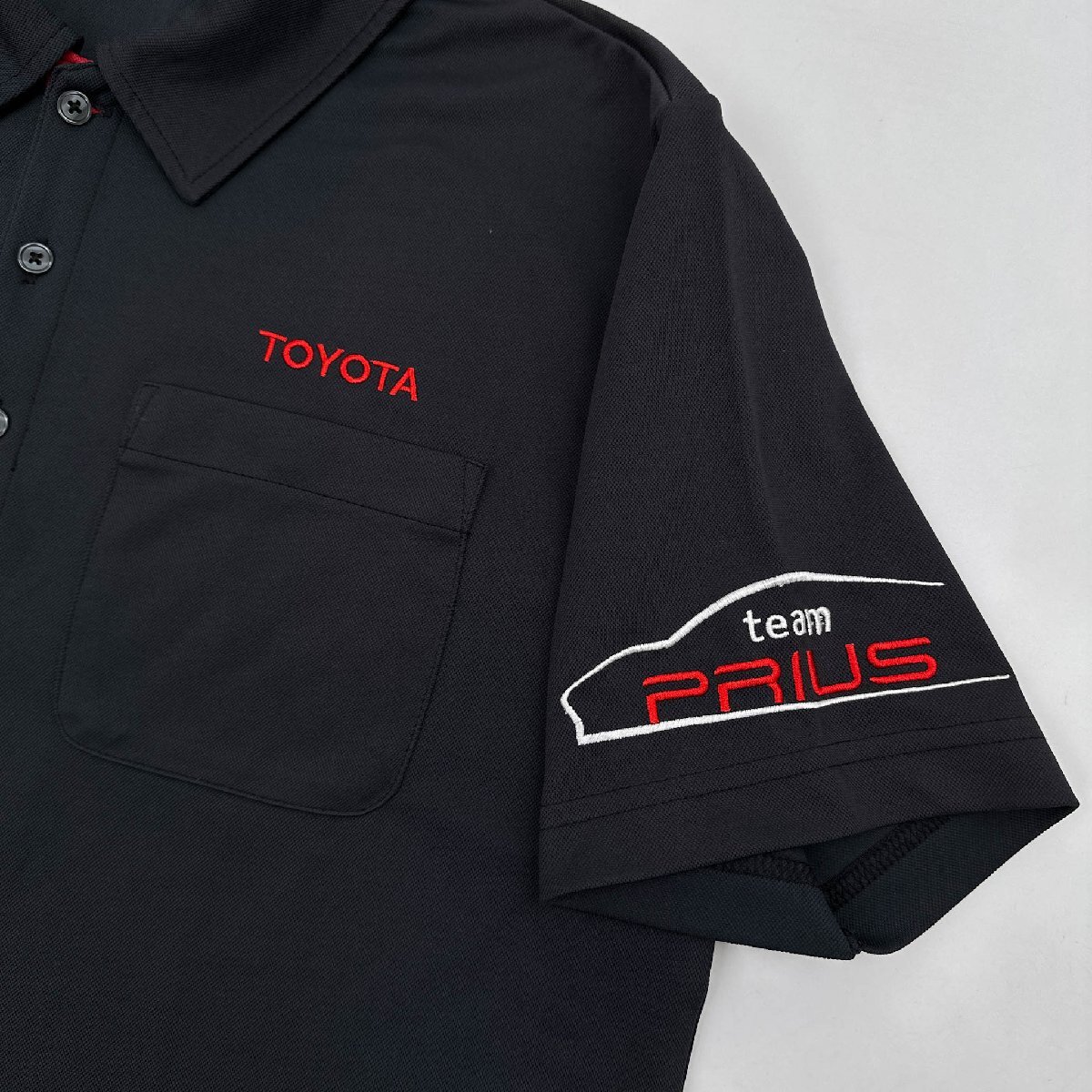  красивая вещь ◆TB UNIFASHION 【TOYOTA team PRIUS】 короткие рукава   сухой  ... рубашка   LL / мужской / Toyota  автомобиль  / Prius / большой  размер  
