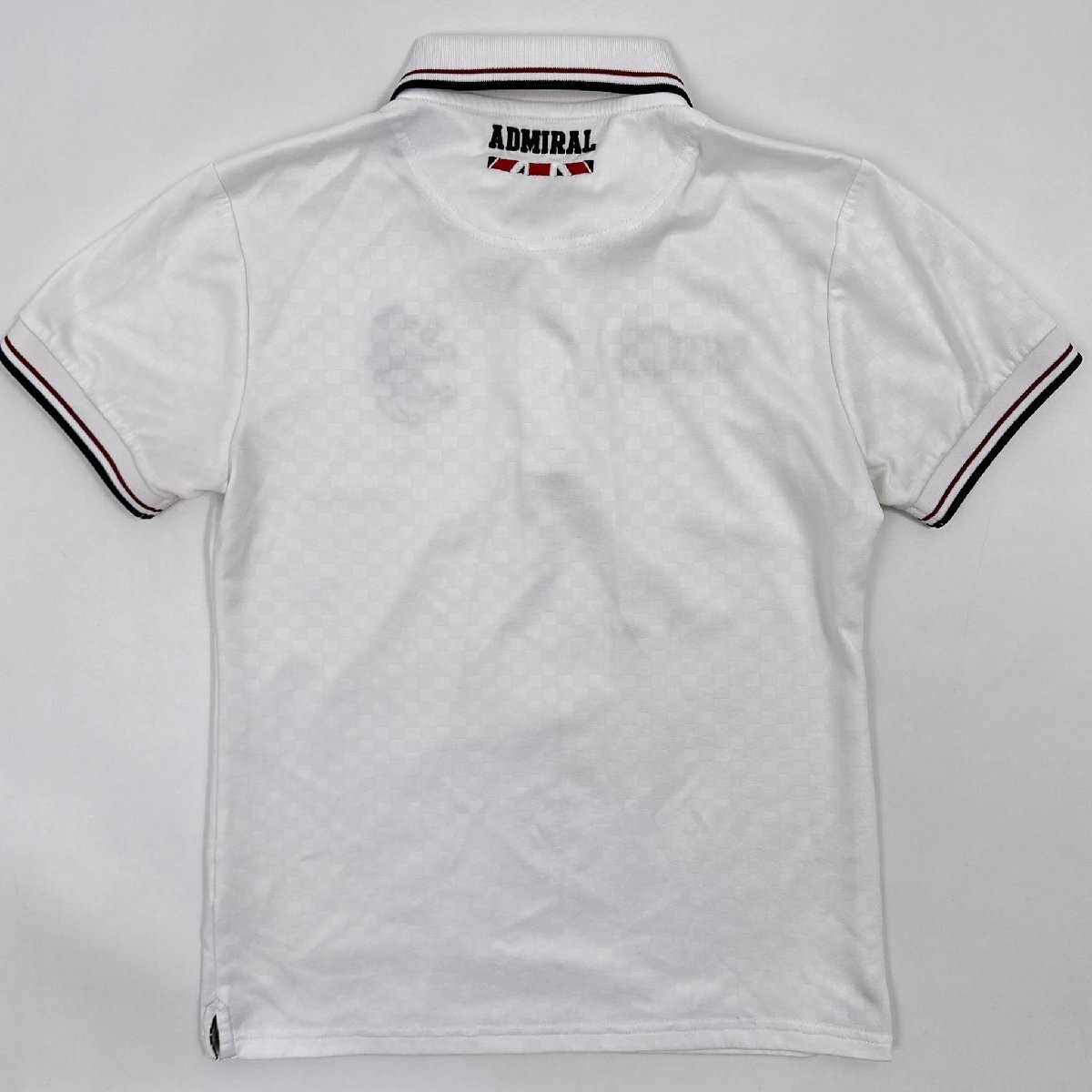 Adimiral GOLF 刺繍デザイン イギリス 半袖 ポロシャツ ドライ サイズ M /白 ホワイト系 メンズ ゴルフ_画像8