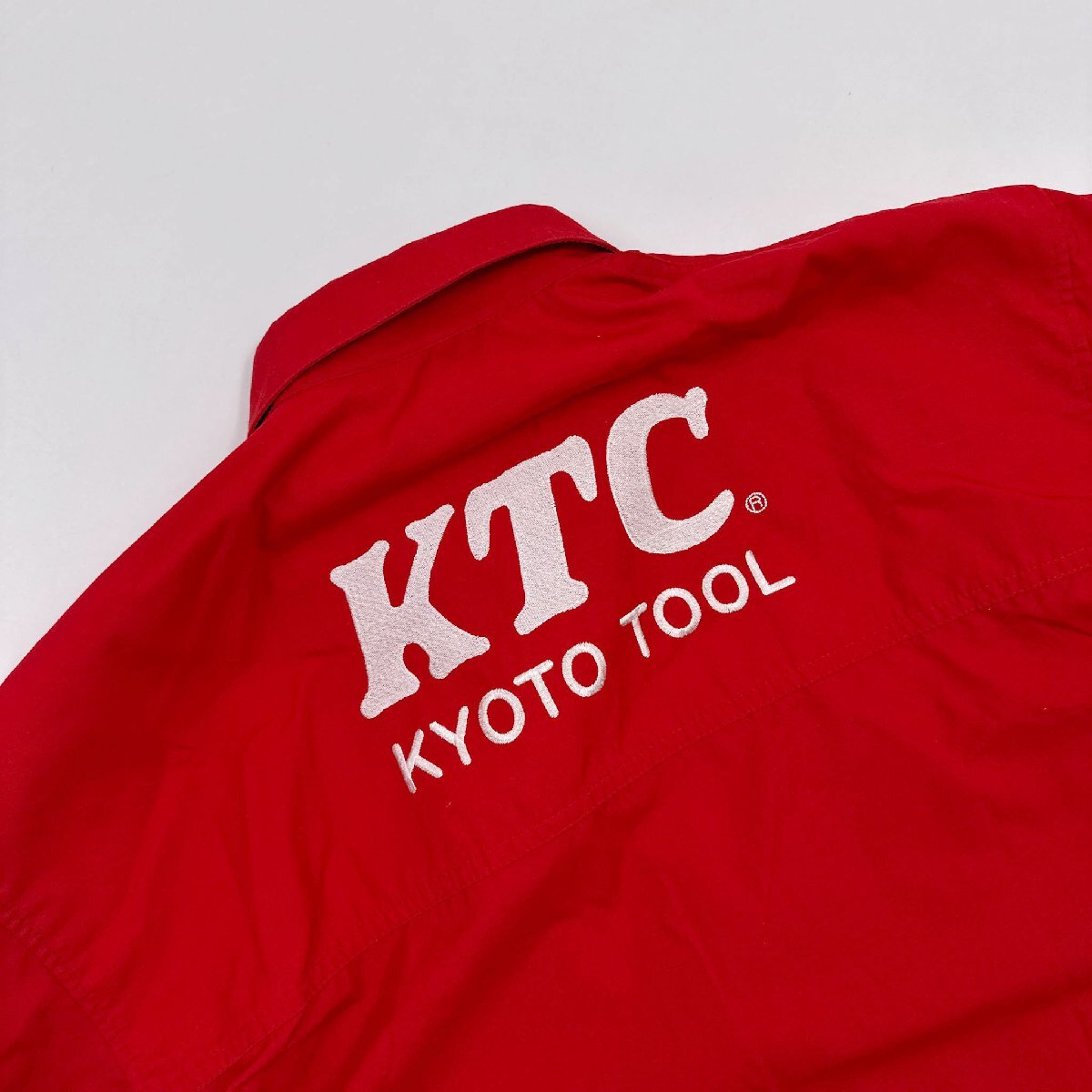 KTC KYOTO TOOL nepros BD button down short sleeves shirt size / red red group / men's Kyoto tool automobile 