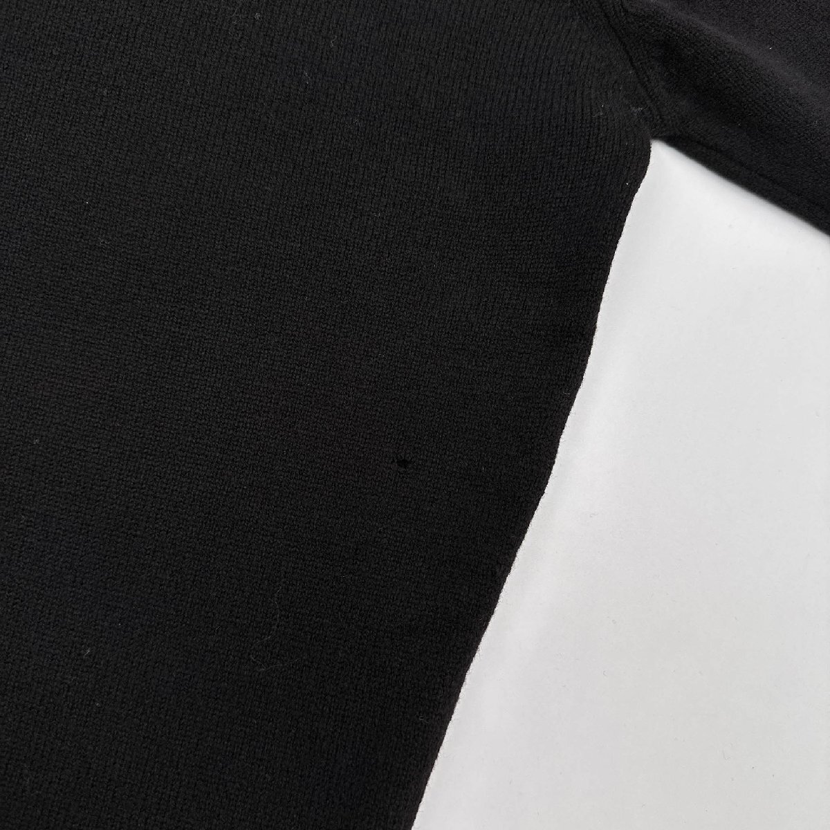スコットランド製◆LYLE&SCOTT ライル＆スコット 長袖 ウール ニット セーター 刺繍デザイン サイズ 40/102cm/ブラック/メンズ/ゴルフ_画像7