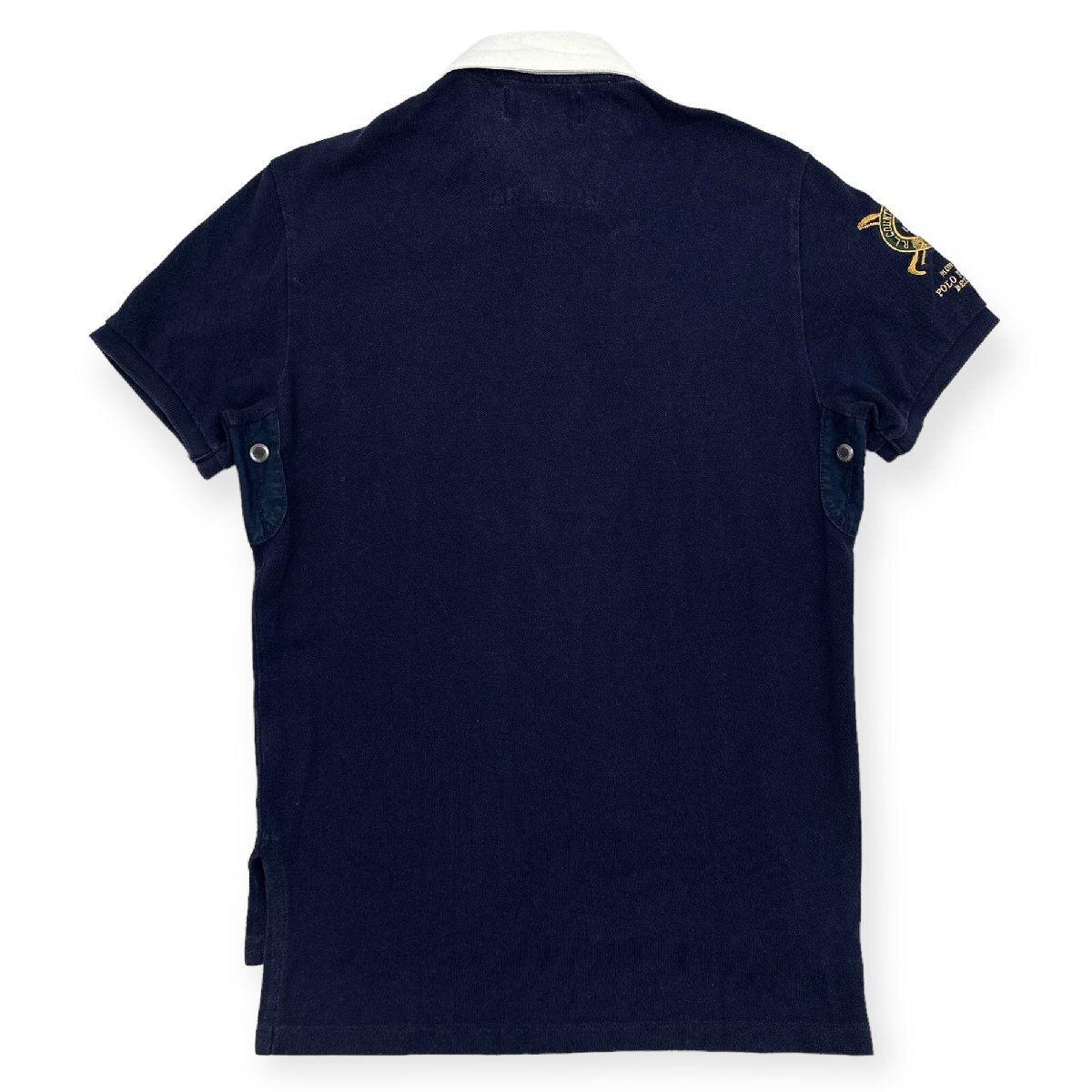 Polo by Ralph Lauren ポロラルフローレン BIG刺繍 半袖 ラガーシャツ ポロシャツ Sサイズ / メンズ CUSTOM FIT_画像8