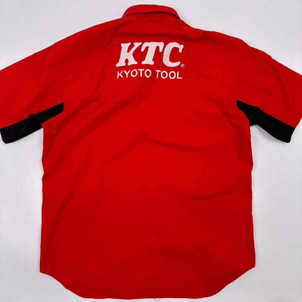 KTC KYOTO TOOL nepros BD button down short sleeves shirt size / red red group / men's Kyoto tool automobile 