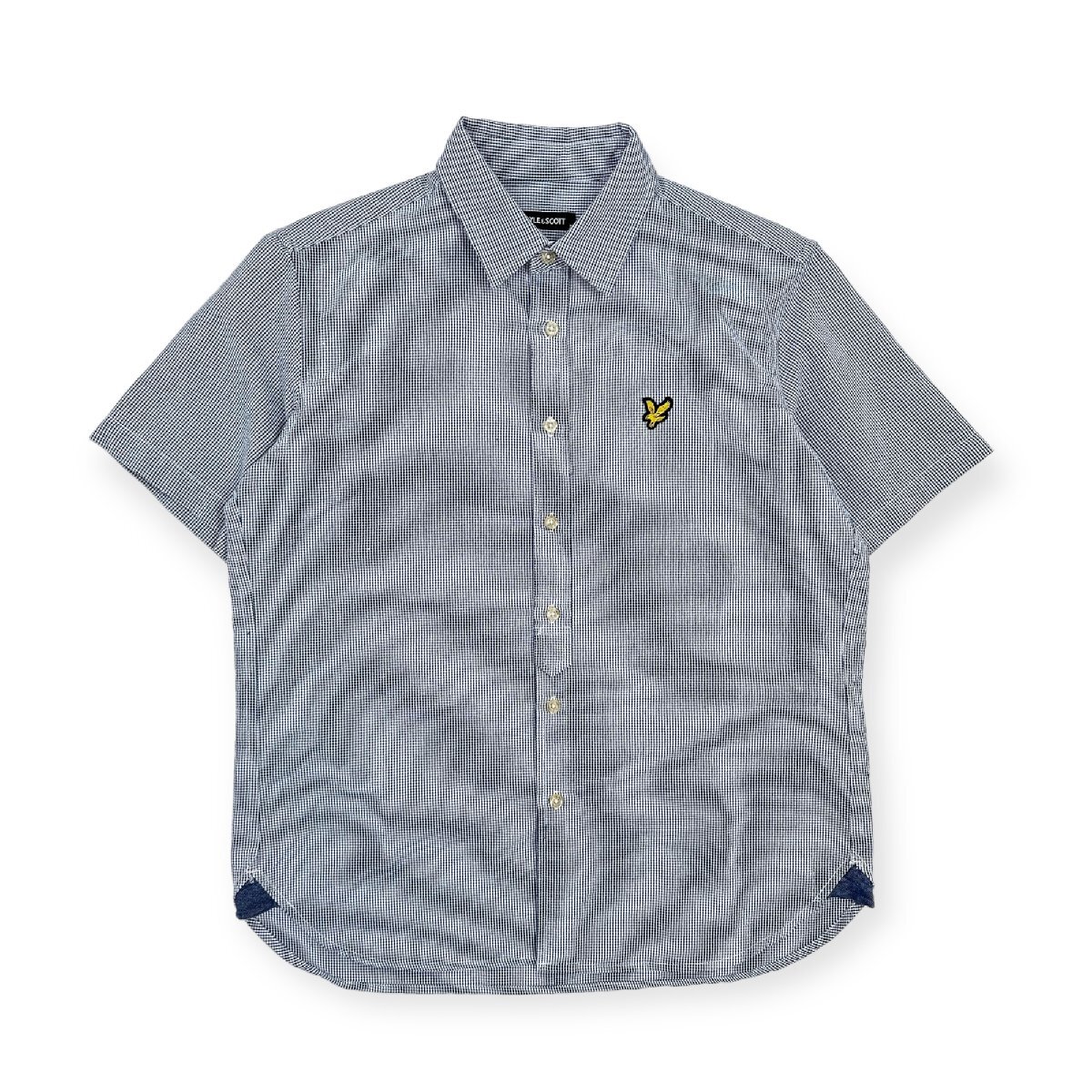 LYLE&SCOTT ライル&スコット 刺繍入り 半袖 シャツ Mサイズ /メンズ 紳士 ゴルフ_画像1