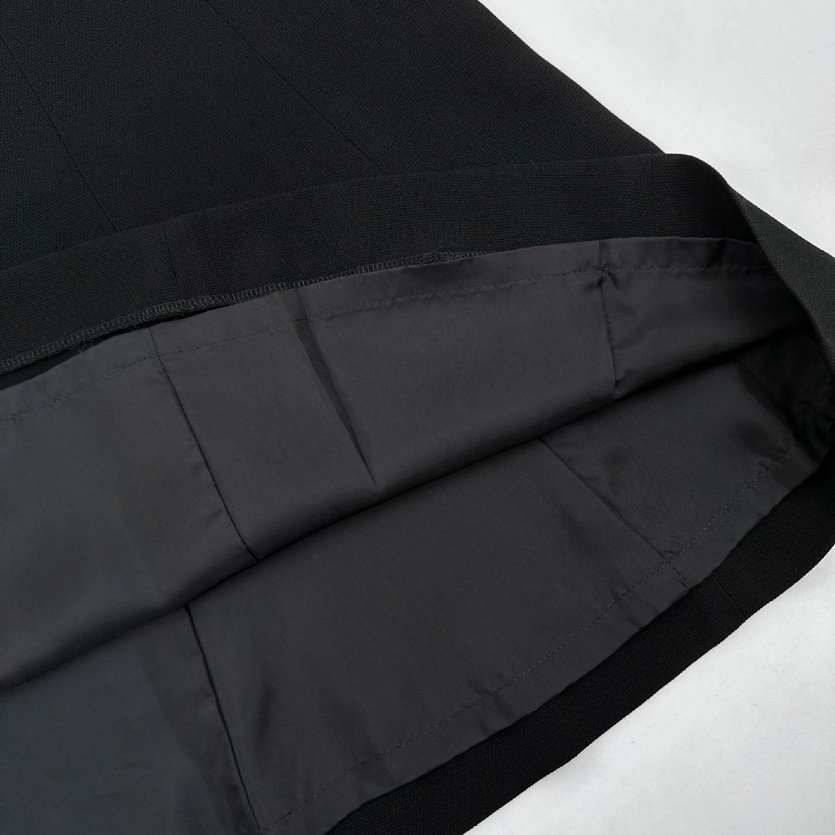 Leilian レリアン ロング フレアスカート ロング 薄手 サイズ 9/ブラック /レディース レトロ_画像3