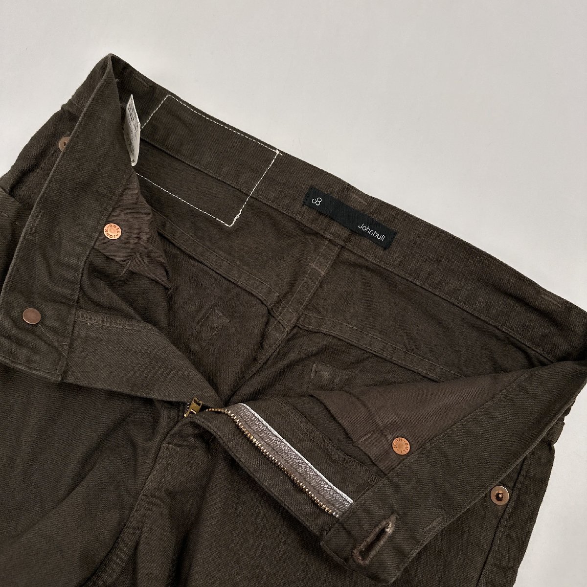 . color!!*Johnbull Johnbull color Denim pants jeans ji- bread bottoms S / dark brown series men's made in Japan 