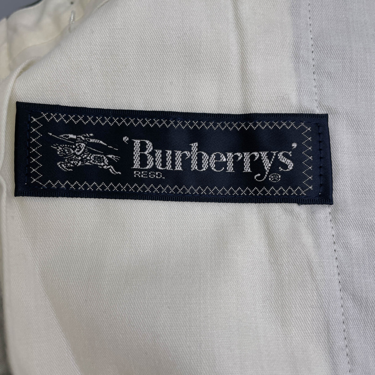 VINTAGE 90s Burberry バーバリー ツータック スラックス パンツ チノパン 裾ダブル W85 burberrys_画像7