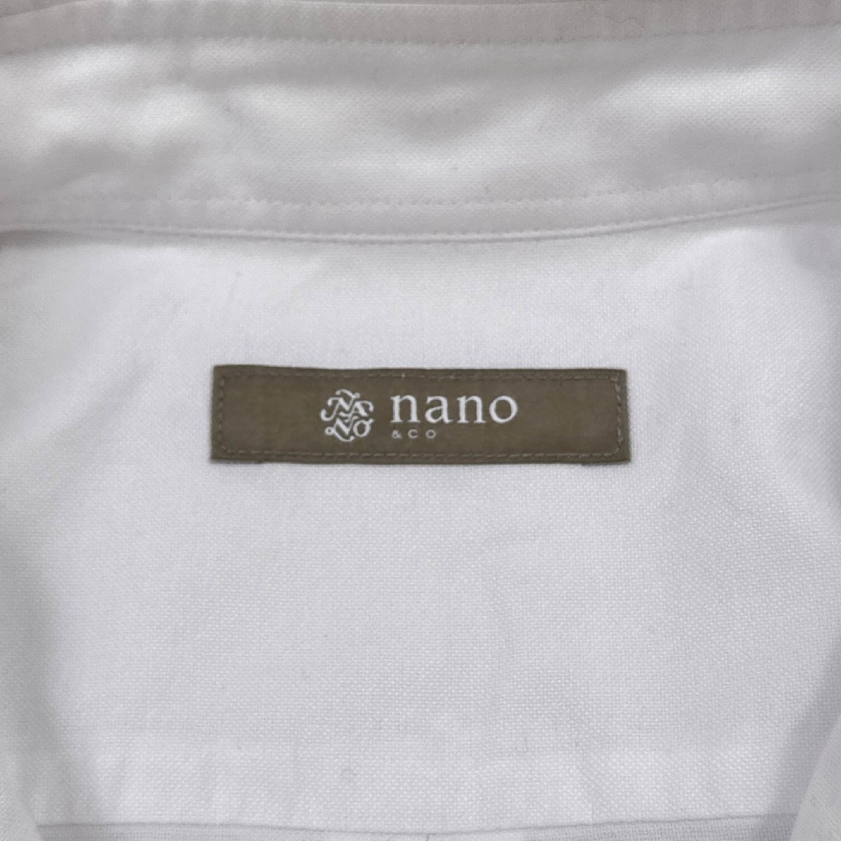 nano&co nano universe ナノユニバース 長袖 オックスフォード シャツ XL /白/ホワイト/メンズ/ビッグサイズ_画像5