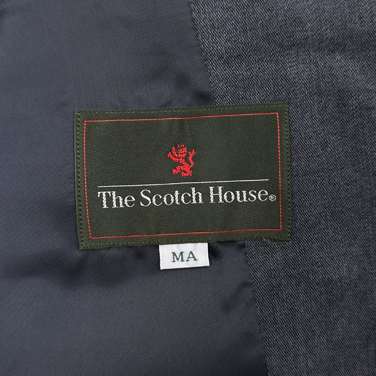 THE SCOTCH HOUSE スコッチハウス テンセル100% テーラードジャケット ブレザー MA /グレー/メンズ/日本製/C-TK83_画像5