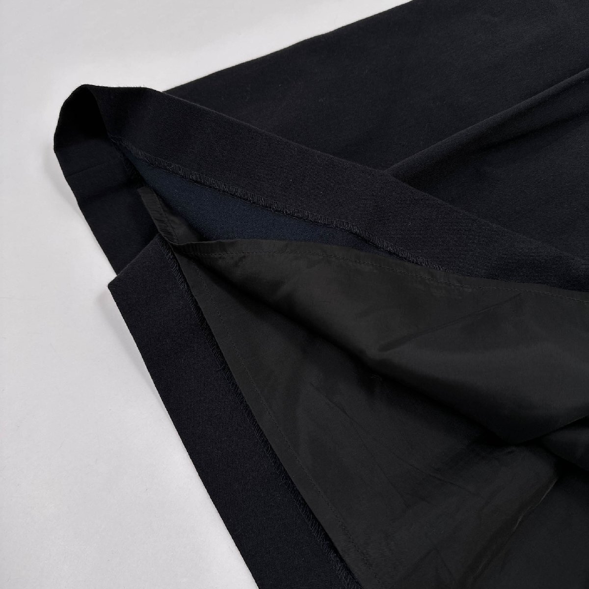 MARGARET HOWELL マーガレットハウエル ギャザー スカート フレア サイズ 2/ブラック 黒/レディース 日本製 アングローバル_画像5