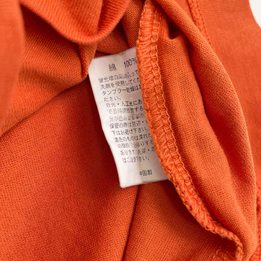 Brooks Brothers ブルックスブラザーズ 裾ロゴ入り 半袖Tシャツ カットソー Sサイズ / オレンジ メンズ 古着_画像5