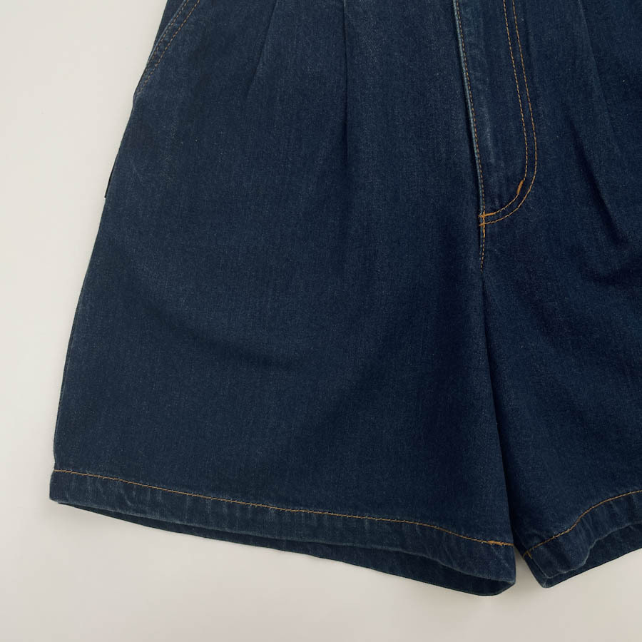 TRUSSARDI Trussardi tuck ввод Denim юбка-брюки шорты размер 40 / индиго Golf большой . association 