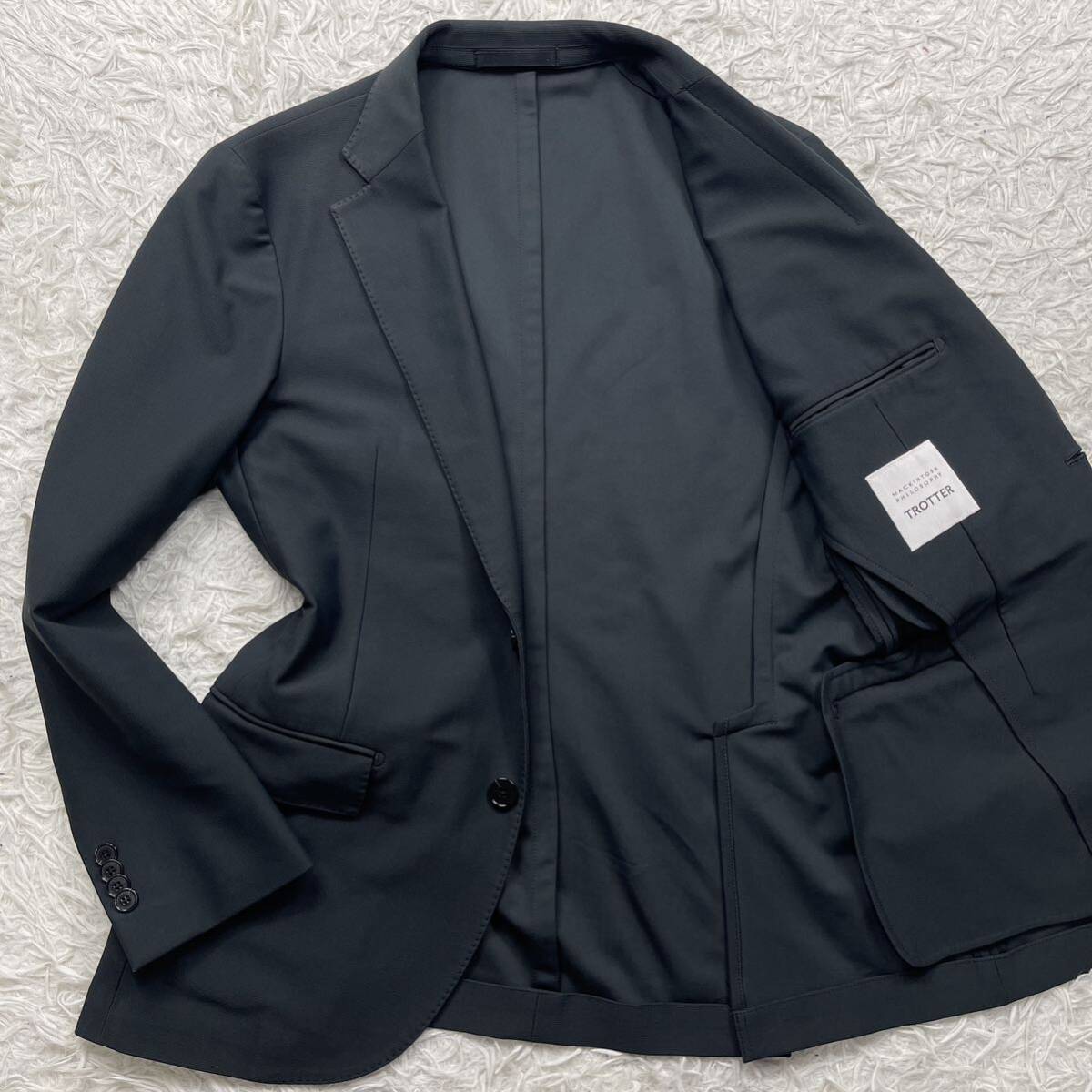  превосходный товар Macintosh firoso футов rota- Anne темно синий эластичность tailored jacket серый M ранг 38R MACKINTOSH PHILOSOPHY TROTTER