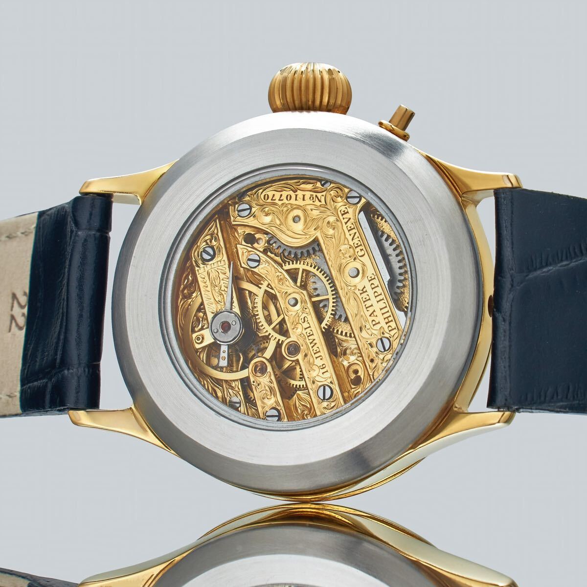 アンティーク Marriage watch Patek Philippe 懐中時計をアレンジした40mmのメンズ腕時計 半年保証 手巻き スケルトンの画像4