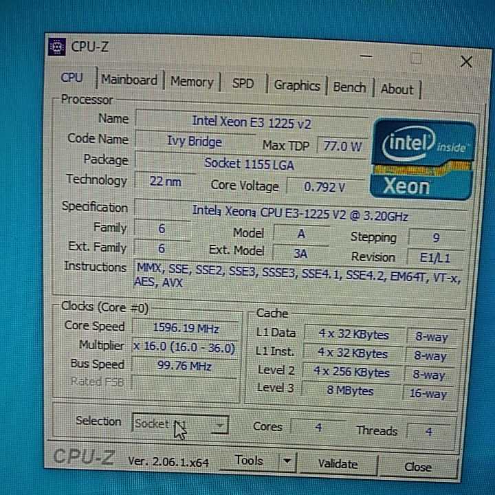 ASRock マザーボード H67DE3 CPU Xeon E3 1225 v2 +8GBメモリ+CPUクーラー IOパネル付属_画像7