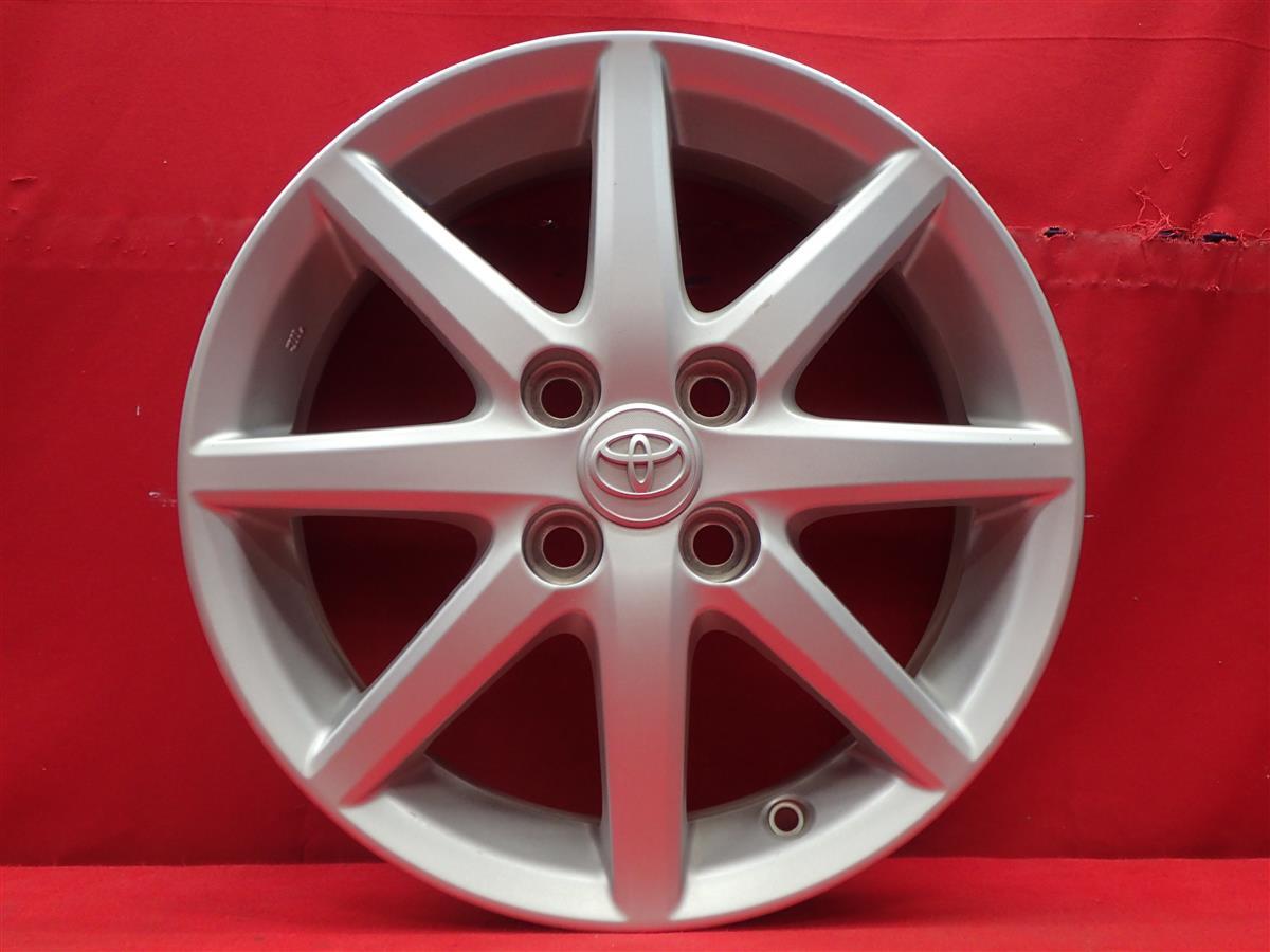 TOYOTA トヨタ アクア 純正 8スポーク 中古ホイール 4本 5J 15インチ PCD100 4穴 +39 ハブ54 aa15_画像6