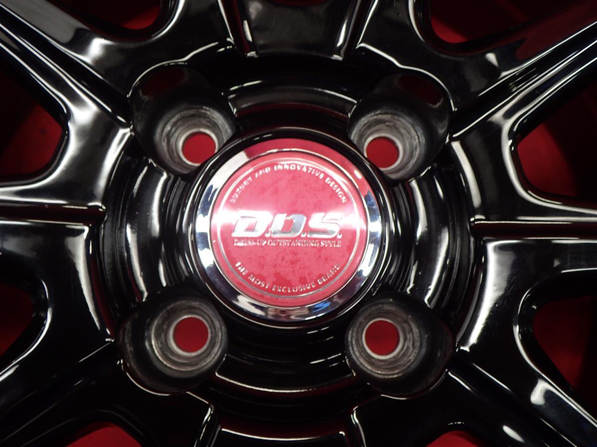 D.O.S RB-10 中古ホイール 4本 5.5J 14インチ PCD100 4穴 +38 ハブ67 ルーミー トール パッソ マーチ ソリオ 等へ aa14_画像9