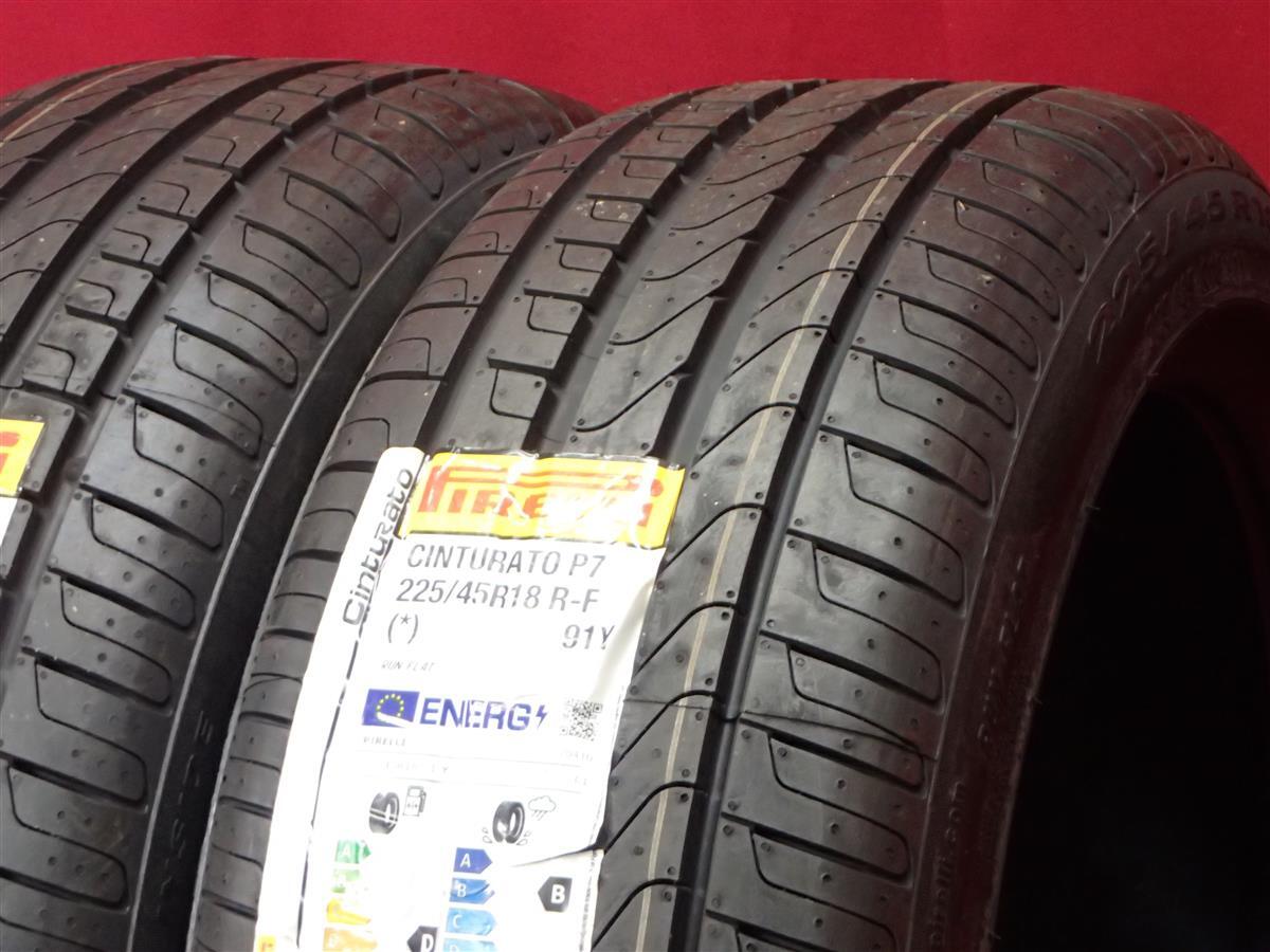 タイヤ2本組 《 ピレリ 》 チントゥラート P7 [ 225/45R18 91Y ] 10分山★ ランフラット BMW2シリーズ 3シリーズ 4シリーズ X1 n18_画像3