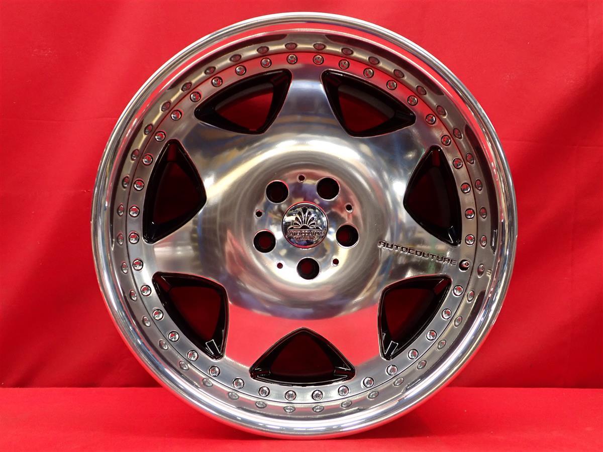 AUTOCOUTURE オートクチュール マニフィック 中古ホイール 4本 9/10J 19インチ PCD114.3 5穴 +24/+33 ハブ74 シーマ クラウン 等へ aa19_画像7