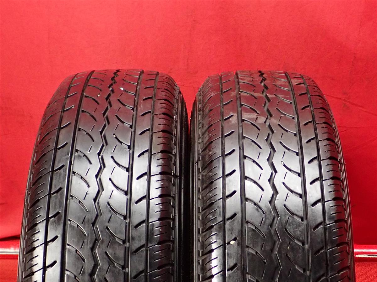 タイヤ2本 《 ヨコハマ 》 ジョブ RY52 [ 195/80R15 107/105L ]8分山★ 商用車 ハイエース キャラバン コモ n15_画像1