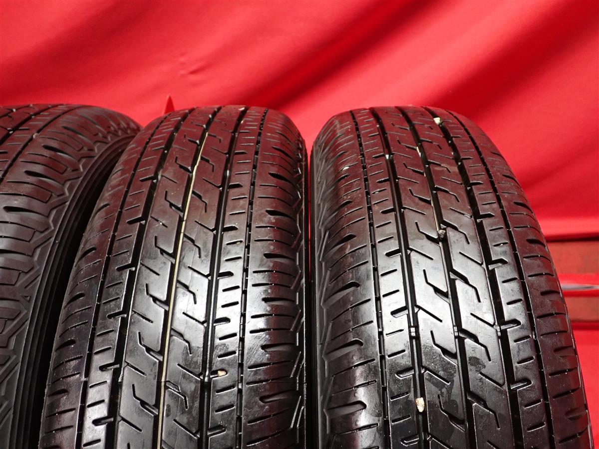 中古タイヤ 145/80R12 80/78N 4本セット ブリヂストン エコピア R710 BRIDGESTONE ECOPIA R710 9分山★n12 エブリィ NV100 クリッパー_画像7