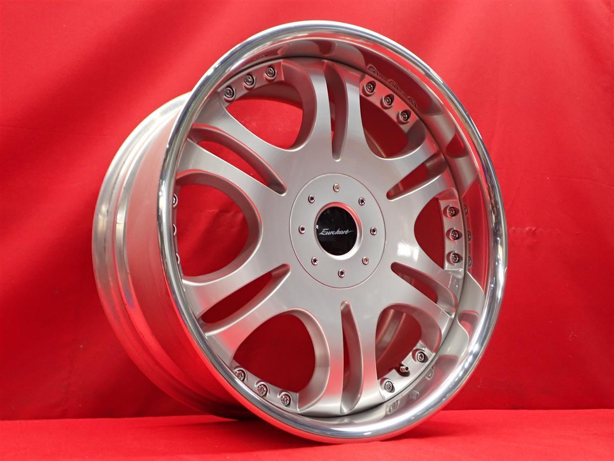 EuroHart ユーロハート TT6 中古ホイール 4本 8.5/9.5J 19インチ PCD114.3 4/5穴 +39/+38 ハブ73 クラウン アリスト セドリック 等へ aa19_画像3