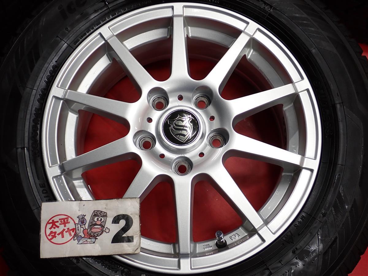 スタッドレス 10スポークタイプ1P+ ヨコハマ アイスガード6 IG60 [ 195/65R15 ] 8分山★ セレナ ストリーム エスクァイア 等にstwt15_画像6