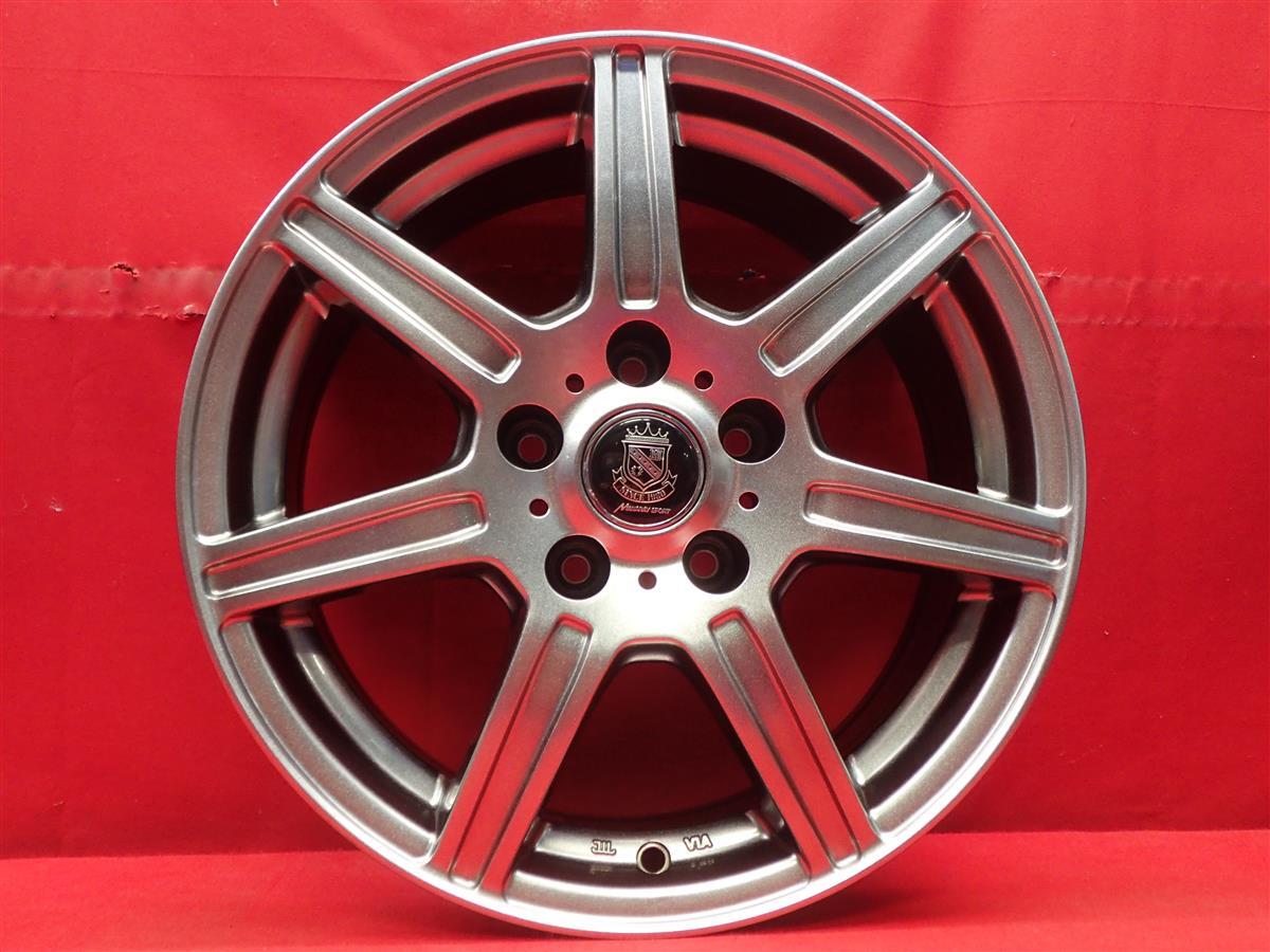 MANARAY SPORT マナレイ スポーツ 7スポーク 中古ホイール 4本 6.5J 16インチ PCD114.3 5穴 +35 ハブ73 プリウスα SAI デリカD:5 等 aa16_画像6