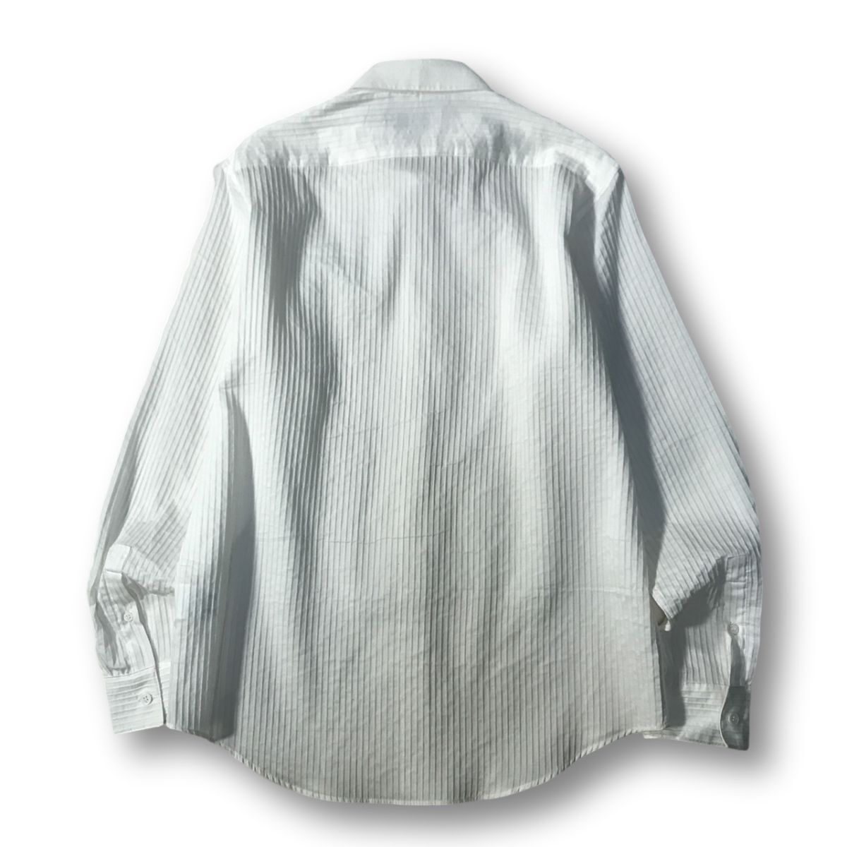 《良品◎》Calvin Klein PLATINUM カルバンクライン プラチナム★ドレスシャツ*ホワイト*サイズM(MA6451)◆S60_画像2
