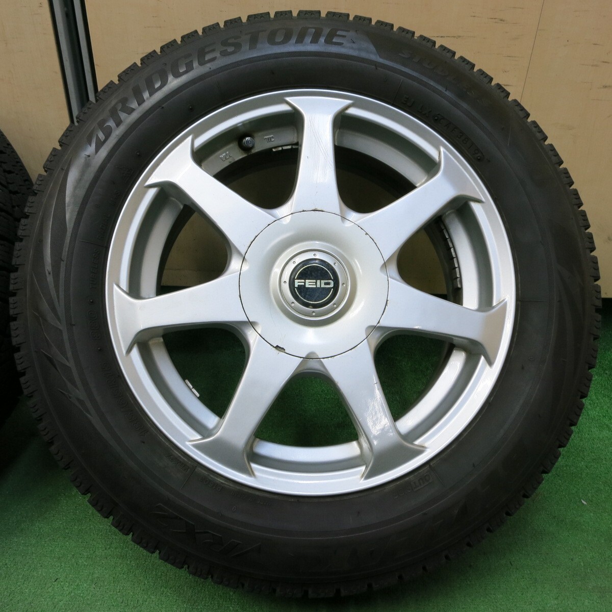 *送料無料* バリ溝！9分★スタッドレス 185/65R15 ブリヂストン ブリザック VRX2 FEID 15インチ PCD100 114.3/4H マルチ★4051005イス_画像3