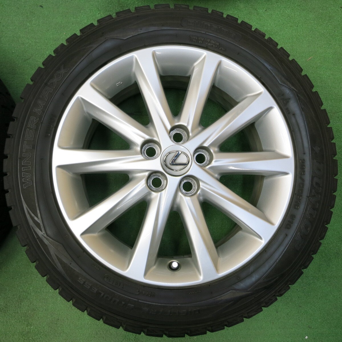 *送料無料* バリ溝 綺麗 8.5分★レクサス CT200h 純正 205/55R16 スタッドレス ダンロップ ウインターマックスWM01 PCD100/5H★4051004イス_画像5