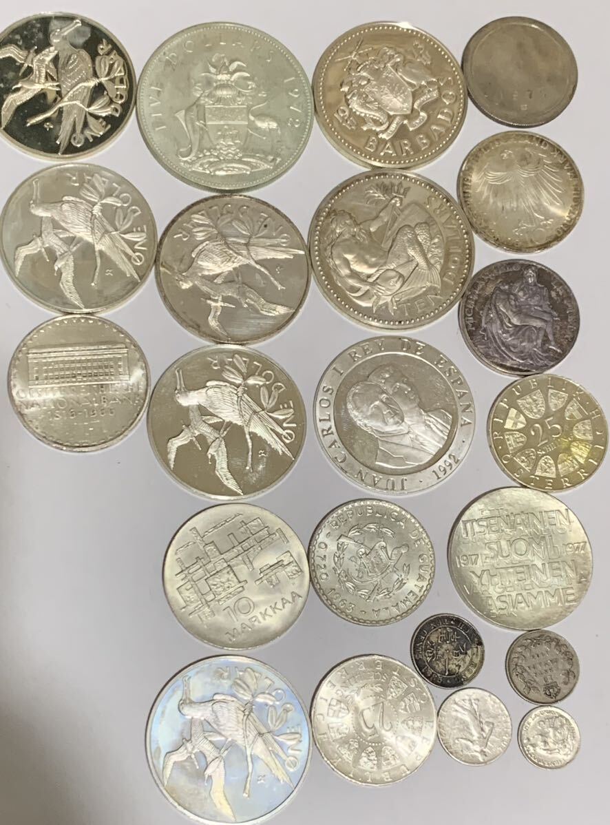 シルバーコイン 銀貨 記念硬貨 SILVER 外国コイン まとめ 計 420g_画像2