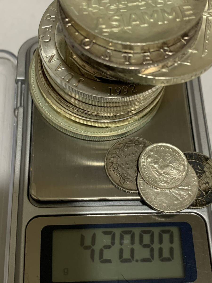 シルバーコイン 銀貨 記念硬貨 SILVER 外国コイン まとめ 計 420g_画像9