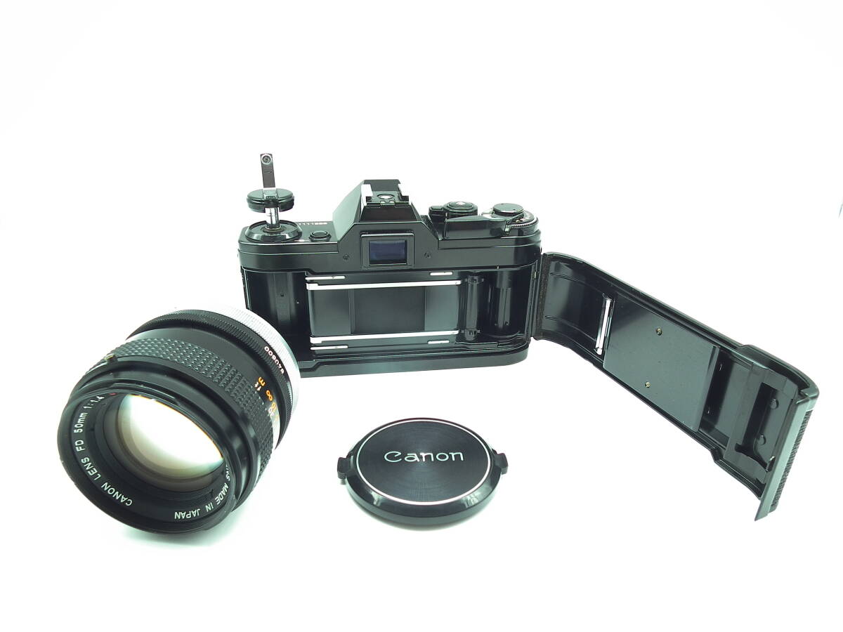キャノン Canon AE-1 Black フィルムカメラ + FD 50mm 1:1.4 s.s.c. レンズ #405_画像10