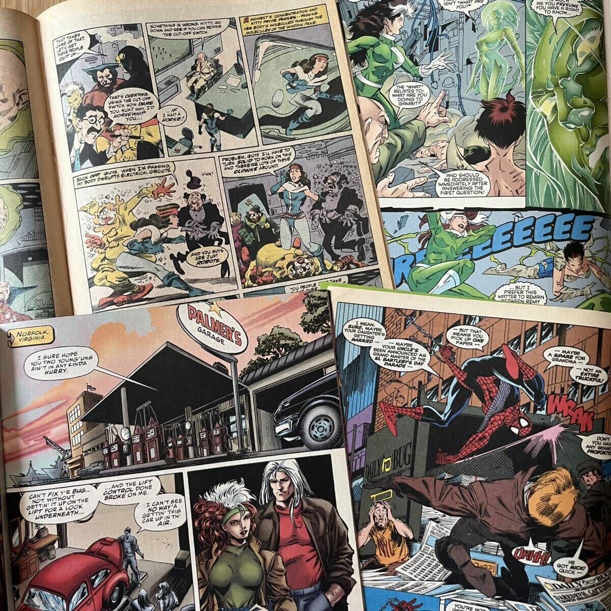 MARVEL COMICS 1980~1990 годы American Comics leaf 10 шт. комплект ma- bell комиксы Spider-Man Человек-паук Avengers X-Men английский язык иностранная книга 