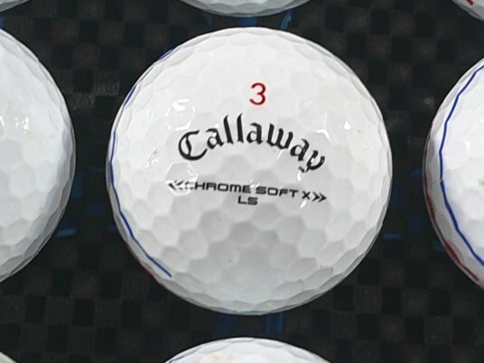 [E0H-06C] Callaway CHROME SOFT X LS Triple track 2022年モデル ホワイト 20球 キャロウェイ クロムソフト ロストボール_画像2